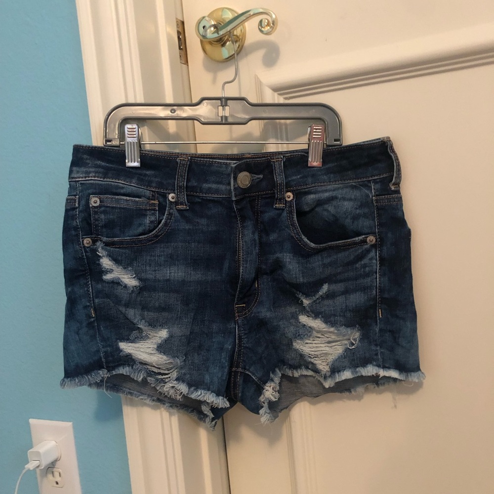 Ripped Jean Shorts